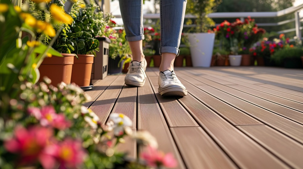 composite wood deck build